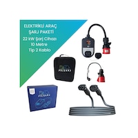 Filşarj 22 KW Elektrikli Araç Şarj İstasyonu, 10 Metre Tip-2 Kablolu Filşarj 22 KW Elektrikli Araç Şarj İstasyonu, 10 Metre Tip-2 Kablolu