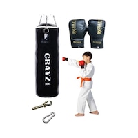 Çocuk Dolu Boks Kum Torbası + Çocuk Boks Eldiveni Set 70x25 Çocuk Dolu Boks Kum Torbası + Çocuk Boks Eldiveni Set 70x25