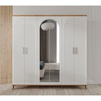 Nevada 6 Kapaklı Aynalı Komple Mdf Gardırop Nevada 6 Kapaklı Aynalı Komple Mdf Gardırop