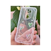 Fibaks Oppo A5/a9 2020 Uyumlu Kılıf 3d Kalpli İnci Tasarımlı Desenli Kamera Korumalı Şeffaf Silikon Kapak Fibaks Oppo A5/a9 2020 Uyumlu Kılıf 3d Kalpli İnci Tasarımlı Desenli Kamera Korumalı Şeffaf Silikon Kapak