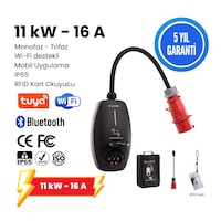 Evwallbox 11 Kw V3 Türkçe Mobil Uygulama 5 Yıl Garanti, Taşıma Çantası Ve Dönüştürücü Adaptör li. Evwallbox 11 Kw V3 Türkçe Mobil Uygulama 5 Yıl Garanti, Taşıma Çantası Ve Dönüştürücü Adaptör li.