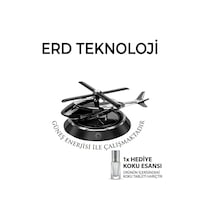 Güneş Enerjili Helikopter Araba Kokusu-kokusu Araba Süsü Gümüş Siyah Güneş Enerjili Helikopter Araba Kokusu-kokusu Araba Süsü Gümüş Siyah