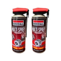 2 Adet Soudal Multı Sprey 400 Ml Kir Pas Sökücü Bakım Spreyi Kobra Başlıklı 2 Adet Soudal Multı Sprey 400 Ml Kir Pas Sökücü Bakım Spreyi Kobra Başlıklı