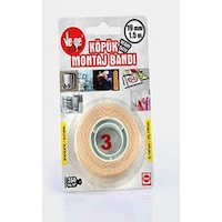 Ve-Ge Çift Taraflı Köpük Bant 19 Mm X 1.5 Mt 3 Ve-Ge Çift Taraflı Köpük Bant 19 Mm X 1.5 Mt 3