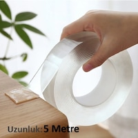 Çift Taraflı Silikonlu Şeffaf Montaj Bandı 3 Cm x 5 Metre N11.1628 Çift Taraflı Silikonlu Şeffaf Montaj Bandı 3 Cm x 5 Metre N11.1628
