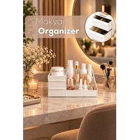 Porsima 5303 Çok Amaçlı Organizer 2 Çekmeceli Kozmetik Parfüm Krem Takı Makyaj Düzenleyici Beyaz Porsima 5303 Çok Amaçlı Organizer 2 Çekmeceli Kozmetik Parfüm Krem Takı Makyaj Düzenleyici Beyaz