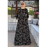 Rabia Şamlı Bihter Siyah Elbise Normal Rabia Şamlı Bihter Siyah Elbise Normal