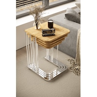 4'lü Tekerlekli Zigon Sehpa Gümüş Ayak Atlantik Çam 18mm Tabla 4'lü Tekerlekli Zigon Sehpa Gümüş Ayak Atlantik Çam 18mm Tabla