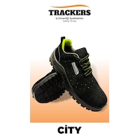 Trackers City Süet İş Ayakkabısı Bağcıklı Siyah - Fosforlu Yeşil Trackers City Süet İş Ayakkabısı Bağcıklı Siyah - Fosforlu Yeşil
