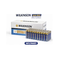 Wilkinson Aaa R03 İnce Pil Zinc Carbon Ultra Energy 2 Li 30 Paket Wilkinson Aaa R03 İnce Pil Zinc Carbon Ultra Energy 2 Li 30 Paket