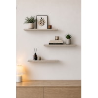 Harmony 3 Raflı Gizli Monte Uçan Raf 50 15 Cm Açık Kahverengi Harmony 3 Raflı Gizli Monte Uçan Raf 50 15 Cm Açık Kahverengi