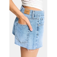 it's basic Kadın Mavi 4s6-4 Mini Mom %100 Koton Denim Şort it's basic Kadın Mavi 4s6-4 Mini Mom %100 Koton Denim Şort