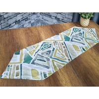 Çeyiz Diyarı Geometrik Lüx Runner Yeşil Çeyiz Diyarı Geometrik Lüx Runner Yeşil