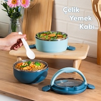 Porsima 66732 Stainless Steel Vakumlu Lunch Box Sefer Tası 1000 ML Porsima 66732 Stainless Steel Vakumlu Lunch Box Sefer Tası 1000 ML