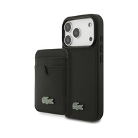 Apple Uyumlu iPhone 17 Pro Kılıf Lacoste Lisanslı M-safeli Pu Pike Desenli Metal Logolu Kartlıklı Kapak Siyah Siyah Apple Uyumlu iPhone 17 Pro Kılıf Lacoste Lisanslı M-safeli Pu Pike Desenli Metal Logolu Kartlıklı Kapak Siyah Siyah
