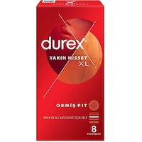 Durex Yakın Hisset Xl Geniş Fit 8 Adet Prezervatif Durex Yakın Hisset Xl Geniş Fit 8 Adet Prezervatif