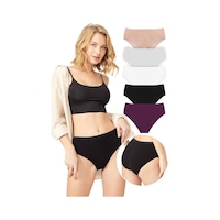Cottonhill Basic Klasik Pamuklu Geniş Kenarlı Bato Külot 5'li Paket Çok Renkli 3 Çok Renkli Cottonhill Basic Klasik Pamuklu Geniş Kenarlı Bato Külot 5'li Paket Çok Renkli 3 Çok Renkli