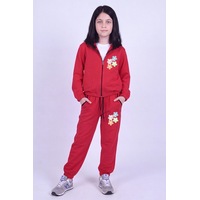 Fyk Kids Kız Çocuk Sweet Heart Baskılı Dik Yaka Çift Cepli Fermuarlı Eşofman Takımı Kırmızı Fyk Kids Kız Çocuk Sweet Heart Baskılı Dik Yaka Çift Cepli Fermuarlı Eşofman Takımı Kırmızı