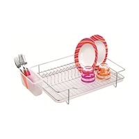 Ece Metal Yonca Tabaklık Bulaşıklık Krom Kaplama Metal Sepet Plastik Tepsi Krom Ece Metal Yonca Tabaklık Bulaşıklık Krom Kaplama Metal Sepet Plastik Tepsi Krom