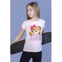Toontoy Kids Toontoy Kız Çocuk Ayıcıklı Sıng Baskılı Tişört Pudra Toontoy Kids Toontoy Kız Çocuk Ayıcıklı Sıng Baskılı Tişört Pudra