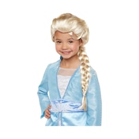 Platin Altın Dore Renk Karlar Ülkesi Elsa Frozen Peruğu Çocuk  Boy
