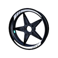 Reflektif Beyaz (Gri) Moto GP İç Jant Şeridi Sticker Çınar Extreme