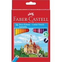 Faber-Castell 36 Renk Boya Kalemi,Canlı ve Parlak Renkler,Kırılmaya Dayanıklı Uçlar,Ergonomik Tasarım, Karton Kutu Faber-Castell 36 Renk Boya Kalemi,Canlı ve Parlak Renkler,Kırılmaya Dayanıklı Uçlar,Ergonomik Tasarım, Karton Kutu
