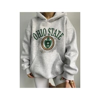 Blackjack Giyim Unisex Gri Oversize Kapüşonlu Kanguru Cepli Ohio State Baskılı Sweatshirt Hoodie Model4 Blackjack Giyim Unisex Gri Oversize Kapüşonlu Kanguru Cepli Ohio State Baskılı Sweatshirt Hoodie Model4