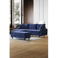 Kagu Corner Flavia Köşe Takımı Puflu Lacivert Kagu Corner Flavia Köşe Takımı Puflu Lacivert