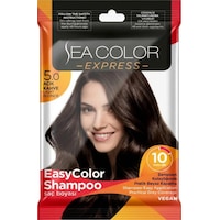 Sea Color Express Amonyaksız Şampuan Saç Boyası 30 Ml 5.0 Numara Açık Kahve Sea Color Express Amonyaksız Şampuan Saç Boyası 30 Ml 5.0 Numara Açık Kahve