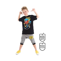 Basket Topu Erkek Çocuk T-shirt Kapri Şort Takım Basket Topu Erkek Çocuk T-shirt Kapri Şort Takım