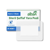 Steril Yara Pedi, Poliüretan 5cmx7,5cm Pansuman Yara Örtüsü, Steril Tekli Paketlerde 25li Kutuda Steril Yara Pedi, Poliüretan 5cmx7,5cm Pansuman Yara Örtüsü, Steril Tekli Paketlerde 25li Kutuda