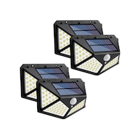 4 Adet Güneş Enerjili Solar Bahçe Duvar Lamba Aydınlatma 100 Led 4 Adet Güneş Enerjili Solar Bahçe Duvar Lamba Aydınlatma 100 Led