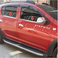 Dacia Sandero Stepway Uyumlu 2012-2020 Krom Cam Çıtası 4 Parça Paslanmaz Çelik Dacia Sandero Stepway Uyumlu 2012-2020 Krom Cam Çıtası 4 Parça Paslanmaz Çelik