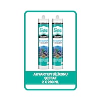 Sista Akvaryum Silikonu Şeffaf, 280 Ml X 2 Adet