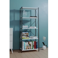 Dekoratif 5 Raflı Metal Kitaplık Dosya Kitap Rafı Ofis Rafı Beyaz Dekoratif 5 Raflı Metal Kitaplık Dosya Kitap Rafı Ofis Rafı Beyaz