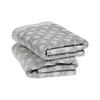 Özdilek Decora 2'li Kadife El Ve Yüz Havlusu 50x90 Cm Gri