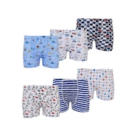 Tutku 6Lı Erkek Çocuk Renkli Boxer Desenli Baskılı Pamuklu Rahat Tutku 6Lı Erkek Çocuk Renkli Boxer Desenli Baskılı Pamuklu Rahat