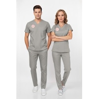 Unisex Gri Teknik Hizmetler Scrubs Üniforma Takım Neutral Gray Sağlık Bakanlığı Yeni Yön.uygun Gri Unisex Gri Teknik Hizmetler Scrubs Üniforma Takım Neutral Gray Sağlık Bakanlığı Yeni Yön.uygun Gri