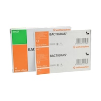 Bactigras 10 x 10 Antiseptik Sargı Yara Bakım Örtüsü Bactigras 10 x 10 Antiseptik Sargı Yara Bakım Örtüsü