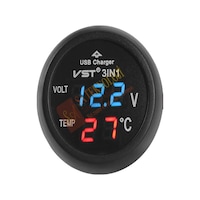 Araç Voltmetre 3in1 Mavi-kırmızı Araç Voltmetre 3in1 Mavi-kırmızı