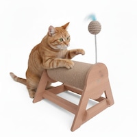 Kedi Tırmalama Tahtası - Yatay & Dönebilen - Yaylı Top Eklenmiştir - 29cm Kedi Tırmalama Tahtası - Yatay & Dönebilen - Yaylı Top Eklenmiştir - 29cm