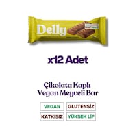 Delly Çikolata Kaplı Bademli Muzlu Bar 12 x 35 G Delly Çikolata Kaplı Bademli Muzlu Bar 12 x 35 G