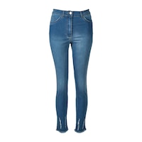 Seleste Yüksek Bel Dar Paça Minimalist Kadın Jean Pantolon - Günlük Şıklık Lacivert Seleste Yüksek Bel Dar Paça Minimalist Kadın Jean Pantolon - Günlük Şıklık Lacivert