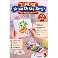 Keçe'den 10 Adet El İşi Dikiş Kiti Desenli Kolay Ve Eğlenceli Hobi Eğitici Öğretici Figür 2 Keçe'den 10 Adet El İşi Dikiş Kiti Desenli Kolay Ve Eğlenceli Hobi Eğitici Öğretici Figür 2