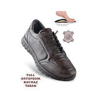 909 Tam Ortopedik Taban Hakiki Deri Erkek Ayakkabı Kadın Ayakkabı Kaymaz Taban Unisex Ayakkabı Lastikli Bağcık Kahverengi 909 Tam Ortopedik Taban Hakiki Deri Erkek Ayakkabı Kadın Ayakkabı Kaymaz Taban Unisex Ayakkabı Lastikli Bağcık Kahverengi