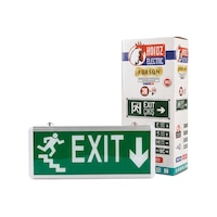 Horoz Robson 3w 160 Lümen Şarjlı Acil Merdiven Aşağı Çıkış Exit Levhası 2'li Paket Horoz Robson 3w 160 Lümen Şarjlı Acil Merdiven Aşağı Çıkış Exit Levhası 2'li Paket