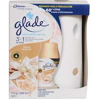 GLADE OTOMATİK SPREY İPEKSİ VANİLYA MAKİNE + YEDEK 269 ML GLADE OTOMATİK SPREY İPEKSİ VANİLYA MAKİNE + YEDEK 269 ML