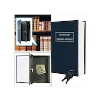 Kitap Görünümlü Gizli Kasa Kumbara - Para Mücevher Altın Kutusu Kitap Görünümlü Gizli Kasa Kumbara - Para Mücevher Altın Kutusu