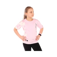 Toontoy Kids Kız Çocuk Baskılı Bisiklet Yaka Kısa Kollu Tişört Açık Pembe Toontoy Kids Kız Çocuk Baskılı Bisiklet Yaka Kısa Kollu Tişört Açık Pembe